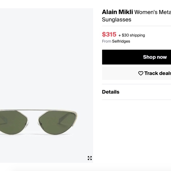 Alain Mikili Sunglasses Gold (Metallic)